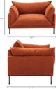Moe's Home Collection Jamara Burnt Auburn Chair-2