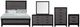 Global Furniture USA Lisbon 5-Piece Black/Dark Gray Queen Bedroom Set-0