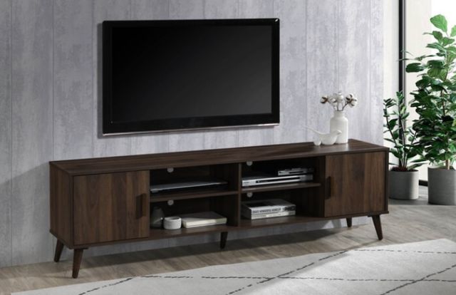 Milton Greens Stars Dark Walnut 71" TV Stand-1