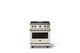 Viking® 5 Series 30" Pure White Pro Style Gas (NG) Range with Brushed Brass Trim-3