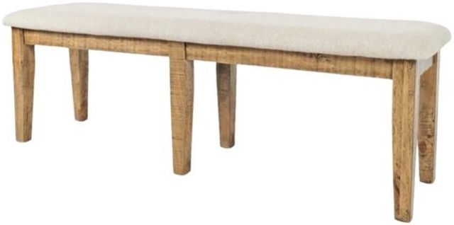 Jofran Inc. Telluride Beige/Gold Dining Bench-3