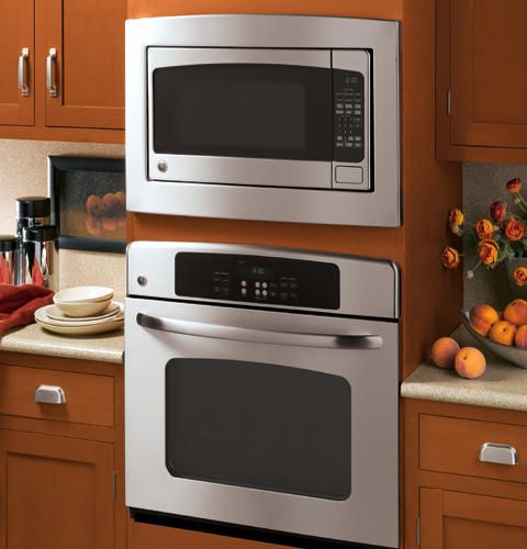 GE® 30" Built In Microwave Deluxe Trim Kit-Stainless Steel-1
