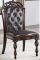 Furniture of America® Nouvelle 2-Piece Brown Cherry/Espresso Dining Side Chair Set-1