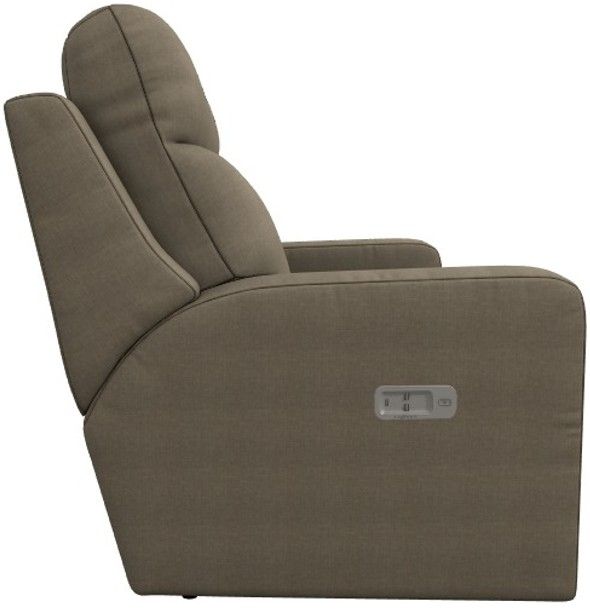 La-Z-Boy® Emmons Brindle Power Reclining Loveseat with Headrest-3