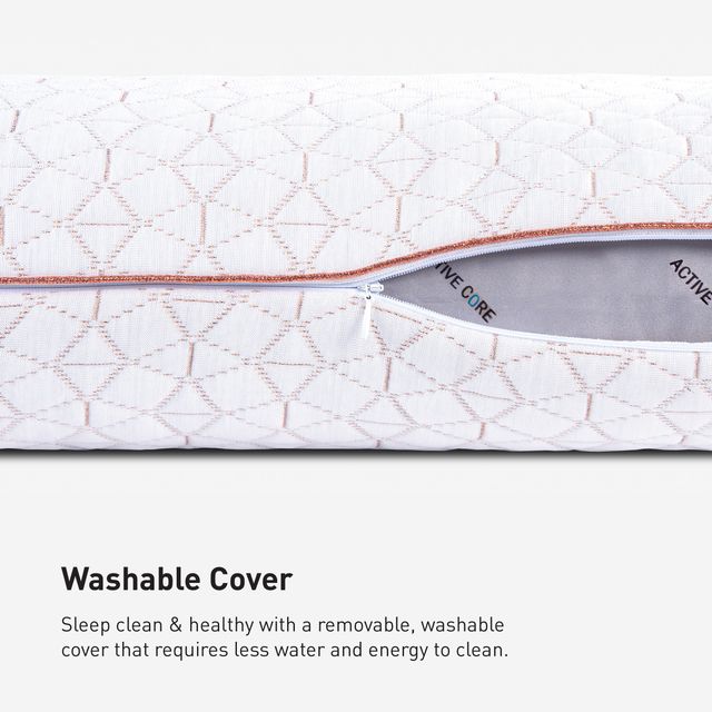 BEDGEAR® Glacier Performance® Shredded Latex/Polyester Fiber Blend 0.0 Medium Soft Standard Pillow-4