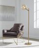 Signature Design by Ashley® Abanson Amber/Gold Floor Lamp-3