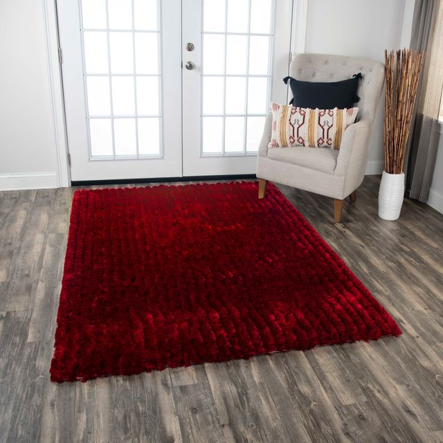 Rizzy Home Dora Red 7'6" x 9' Rug-3