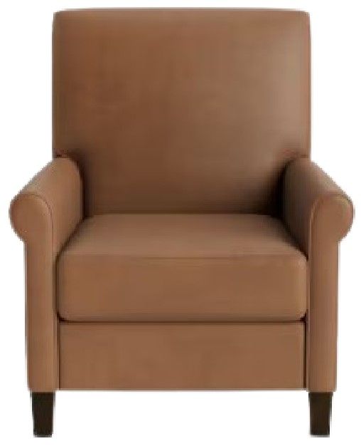 Bassett® Furniture Customizable Nelson Leather Manual Recliner-1