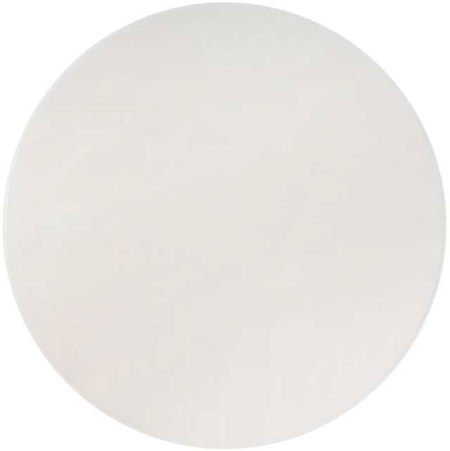 Linon Norah White Pedestal Dining Table-4