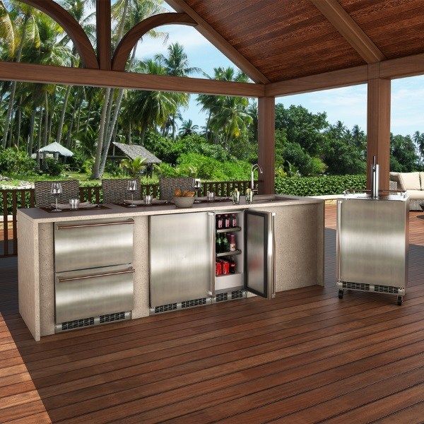 Marvel 5.3 Cu. Ft. Stainless Steel Outdoor Under Counter Refrigerator-4