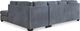 Signature Design by Ashley® Marelton 2-Piece Denim Right-Arm Facing Sofa Sleeper Sectional and Chaise-2
