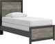 Signature Design by Ashley® Broachmyn 4-Piece Black/Gray Twin Panel Bedroom Set-2