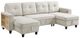 Homelegance® Robinson 4-Piece Beige U-Shape Sectional and Chaise-0