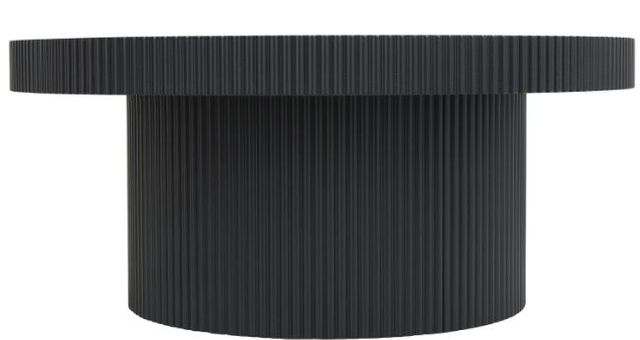 Deco Marche Black Ribbed Coffee Table-1