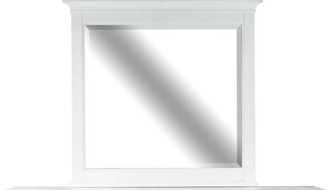 Magnussen Home® Heron Cove Chalk White/Dovetail Grey Landscape Mirror-0