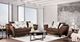 Furniture of America® Delanie Chocolate Loveseat-1