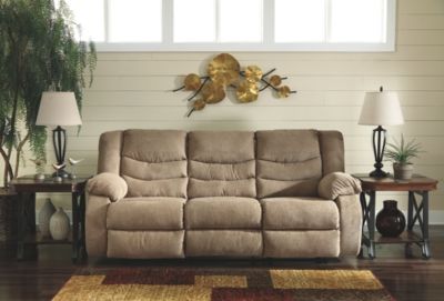 Signature Design by Ashley® Tulen Mocha Reclining Sofa-2