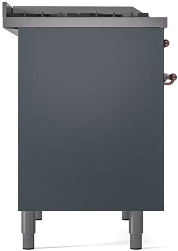 Ilve® Nostalgie II Series 40" Blue Grey Pro Style Dual Fuel Range-3