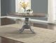 Flexsteel® Plymouth Medium Brown Top Round Pedestal Dining Table with Distressed Graywash Base-1