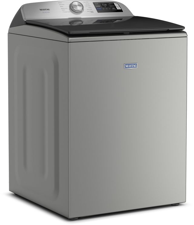 Maytag® Pet Pro 5.2 Cu. Ft. Classic Silver Agitator Top Load Washer-3