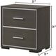 Crown Mark Sharpe Gray Nightstand-2