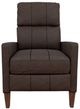 Best® Home Furnishings Customizable Janae Leather Manual High Leg Recliner with Dark Walnut Legs-1