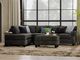 Thunder 2 Piece Chaise Sectional, Ottoman and 75" TV Free!-0
