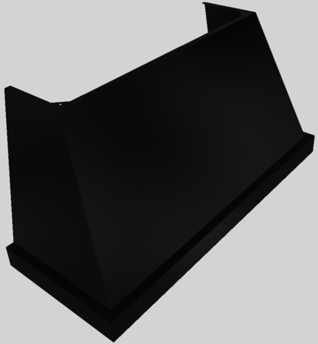 Vent-A-Hood® Designer Series 60" Black Wall Mounted Range Hood-1