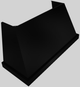 Vent-A-Hood® Designer Series 60" Black Wall Mounted Range Hood-4