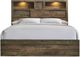 Elements International Bailey 4-Piece Warm Walnut King Panel Bedroom Set-1