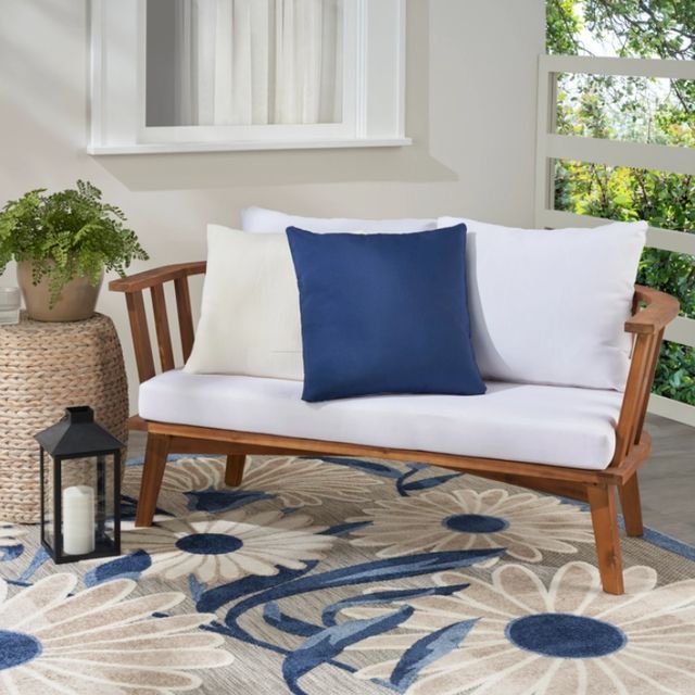 Nourison Home™ Mina Victory Aloha Navy Throw Pillow-1