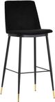 TOV Furniture Evora Black Set of 2 Velvet Counter Stool-0