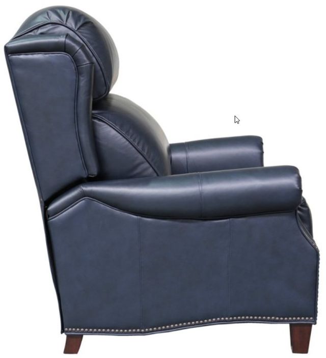 BarcaLounger® Meade Shoreham Blue Leather Manual Recliner-3