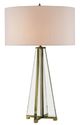 Currey & Company Lamont Clear/Brass Table Lamp-0