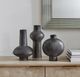 Uttermost® Charcoal Bloom 3-Piece Black Indoor-Outdoor Ceramic Vase Set-1