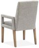 Magnussen Home® Lindon Belgian Wheat/Gray Dining Arm Chair with Upholstered Seat & Back-2