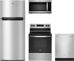 Whirlpool® 4 Piece Stainless Steel Kitchen Package