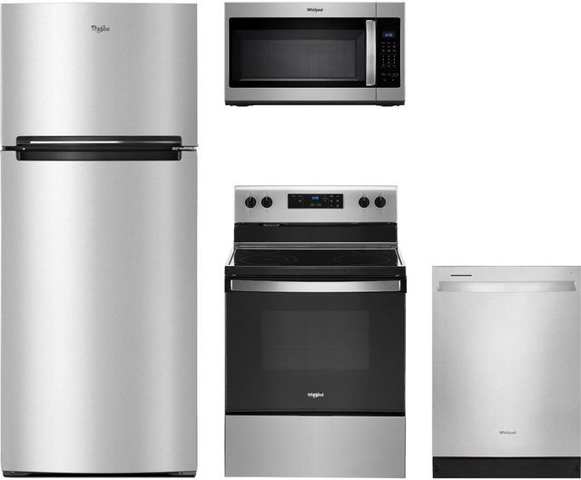 Whirlpool® 4 Piece Stainless Steel Kitchen Package-0