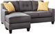 Benchcraft® Aldie Nuvella® Gray Sofa Chaise-0
