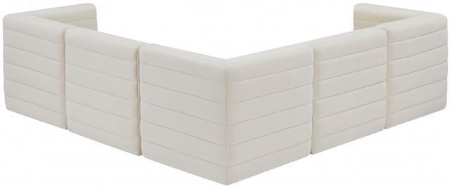 Meridian Furniture Quincy 5-Piece Cream Upholstered Modular Sectional-1