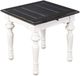 Sunny Designs™ European Cottage Weathered Brown End Table with Antique White Base-0