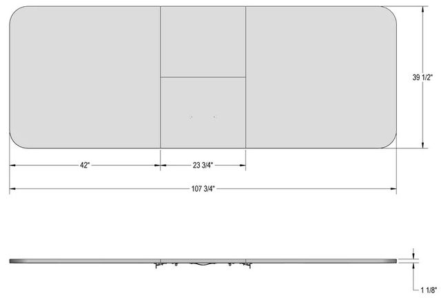 Amisco Customizable Burton Rectangular Dining Table-4
