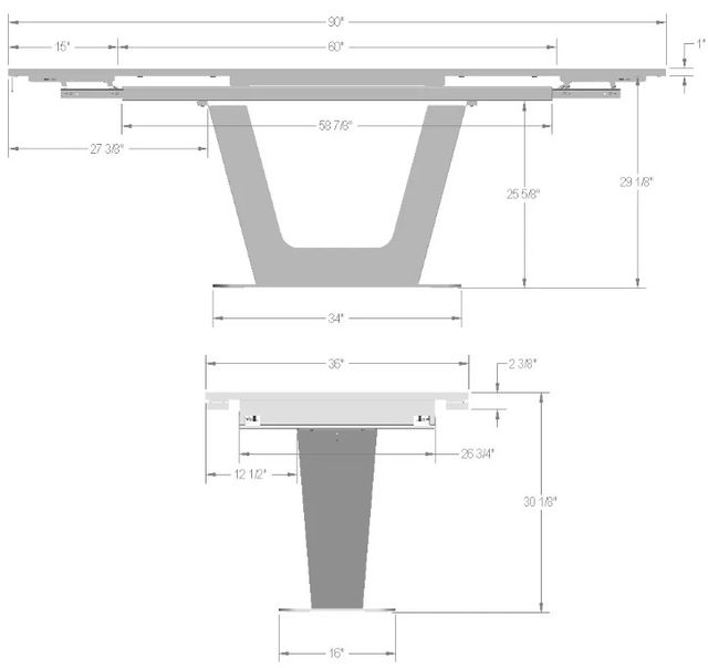 Amisco Customizable Amelia Dining Table-2