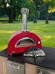 XO 29" Red Countertop Wood Pizza Oven-5