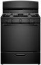 Amana® 30" Black Free Standing Gas Range-0