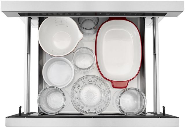 KitchenAid® 1.2 Cu. Ft. Stainless Steel Under Counter Microwave Drawer-2