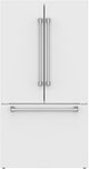 Thor Kitchen Gordon Ramsay Series 36" White French Door Counter Depth Refrigerator with Ice Maker & Stainless Steel Hardware-2
