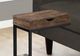 Monarch Specialties Inc. Brown Reclaimed Wood Drawer Table with Black Metal Base -2