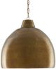 Currey & Company Earthshine Vintage Brass Large Pendant Lighting-1