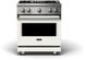 Viking® 5 Series 30" Pure White and Stainless Steel Freestanding Gas Range-0